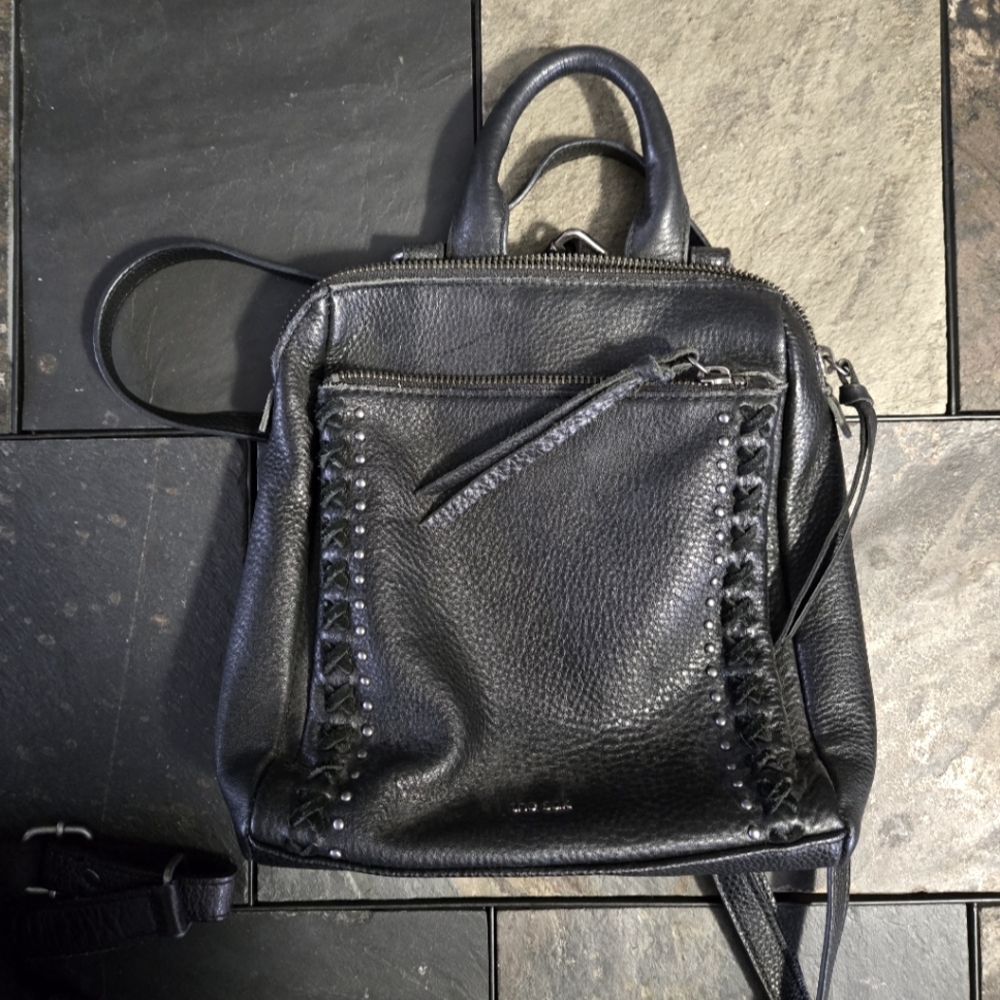 The Sak Black Leather backpack